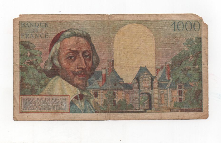 FRANCIA DEL AÑO 1953 DE 1000 FRANCOS