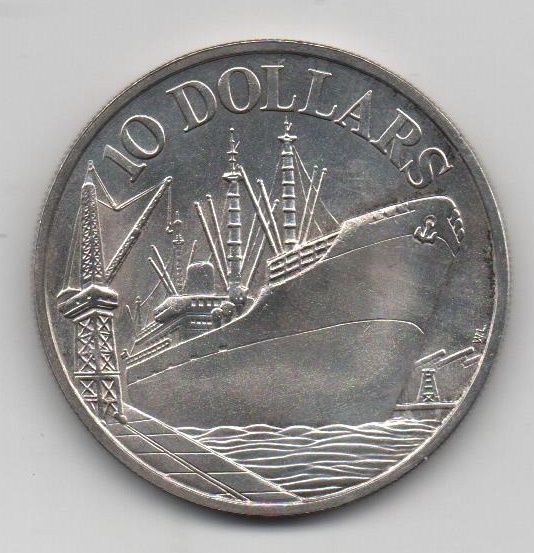 SINGAPUR DEL AÑO 1976 DE 10 DOLARES
