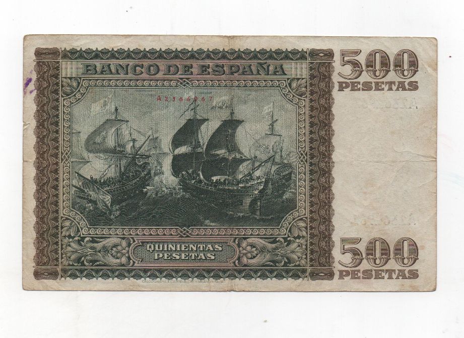 ESTADO ESPAÑOL AÑO 1940 (09/01) DE 500 PESETAS