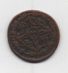 ESPAÑA CARLOS III DEL AÑO 1777 DE 2 MARAVEDIES CECA SEGOVIA