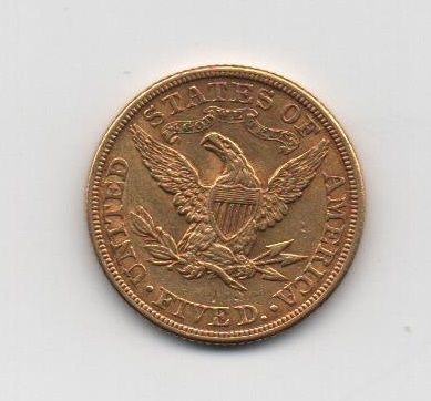 ESTADOS UNIDOS DEL AÑO 1905 DE 5 DOLARES