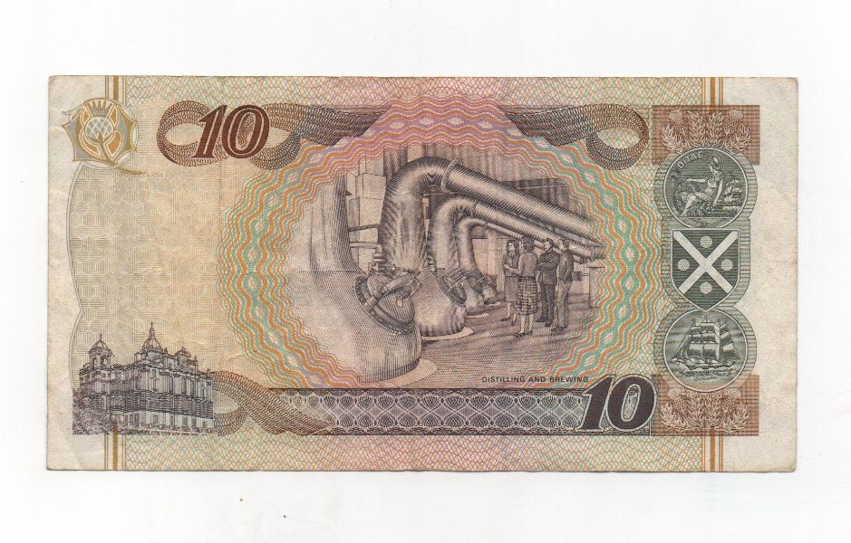 ESCOCIA DEL AÑO 1988 DE 10 LIBRAS