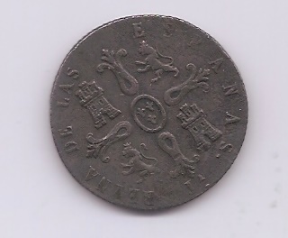 ESPAÑA ISABEL II DEL AÑO 1840 8 MARAVEDIES