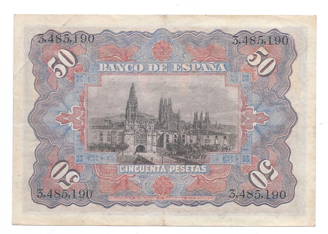 ALFONSO XIII DEL AÑO 1907 DE 50 PESETAS