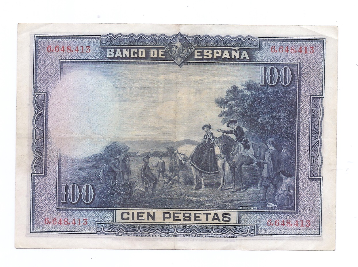 ALFONSO XIII II REPUBLICA 1925 DE 100 PTS