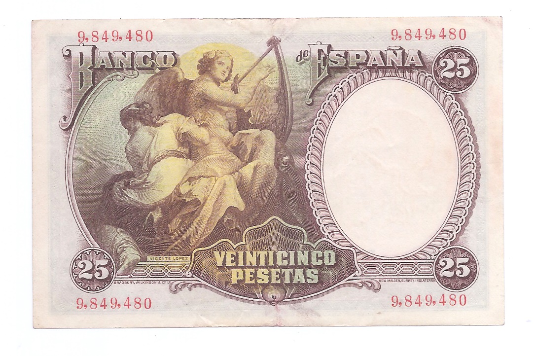 II REPUBLICA AÑO 1931 DE 25 PTS