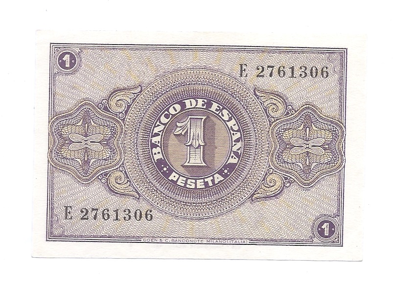 ESTADO ESPAÑOL AÑO 1938 DE 1 PTS