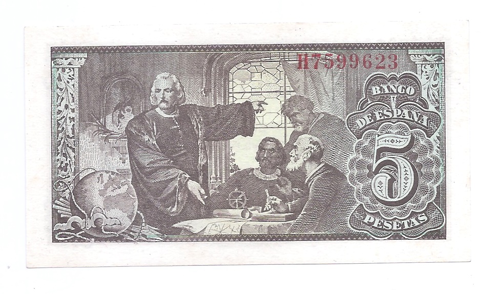 ESTADO ESPAÑOL AÑO 1943 DE 5 PTS