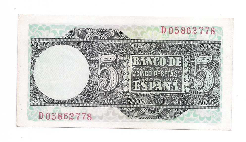 ESTADO ESPAÑOL AÑO 1948 DE 5 PTS