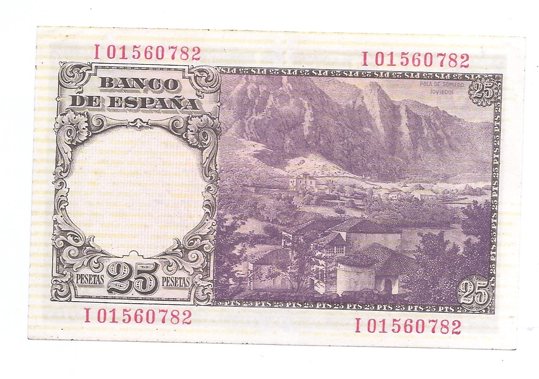 ESTADO ESPAÑOL AÑO 1946 DE 25 PTS