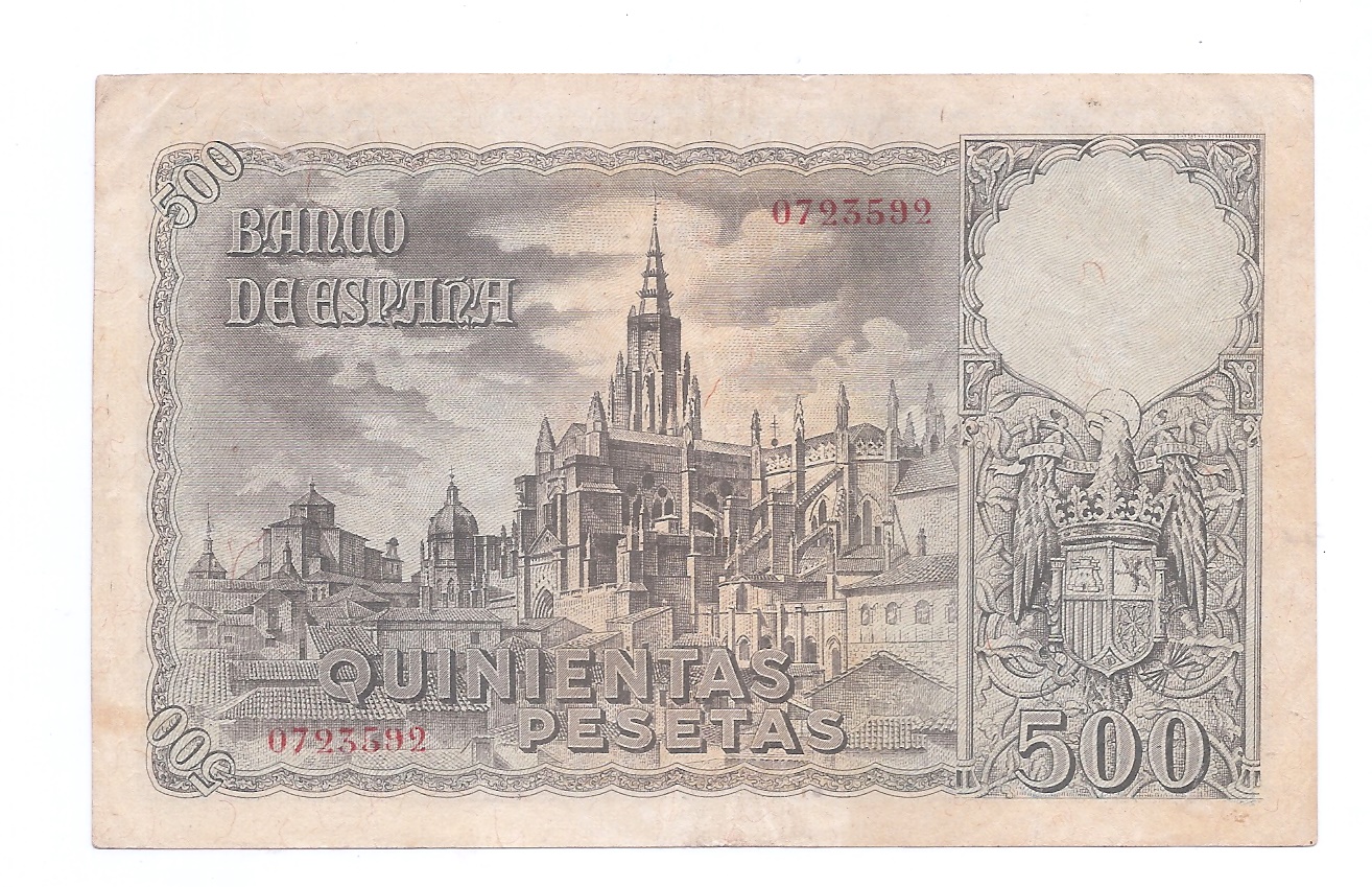 ESTADO ESPAÑOL AÑO 1940 DE 500 PTS