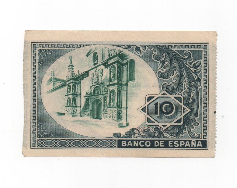 ESPAÑA BILLETE LOCAL REPUBLICANO DEL AÑO 1937 DE 10 PESETAS. BILBAO