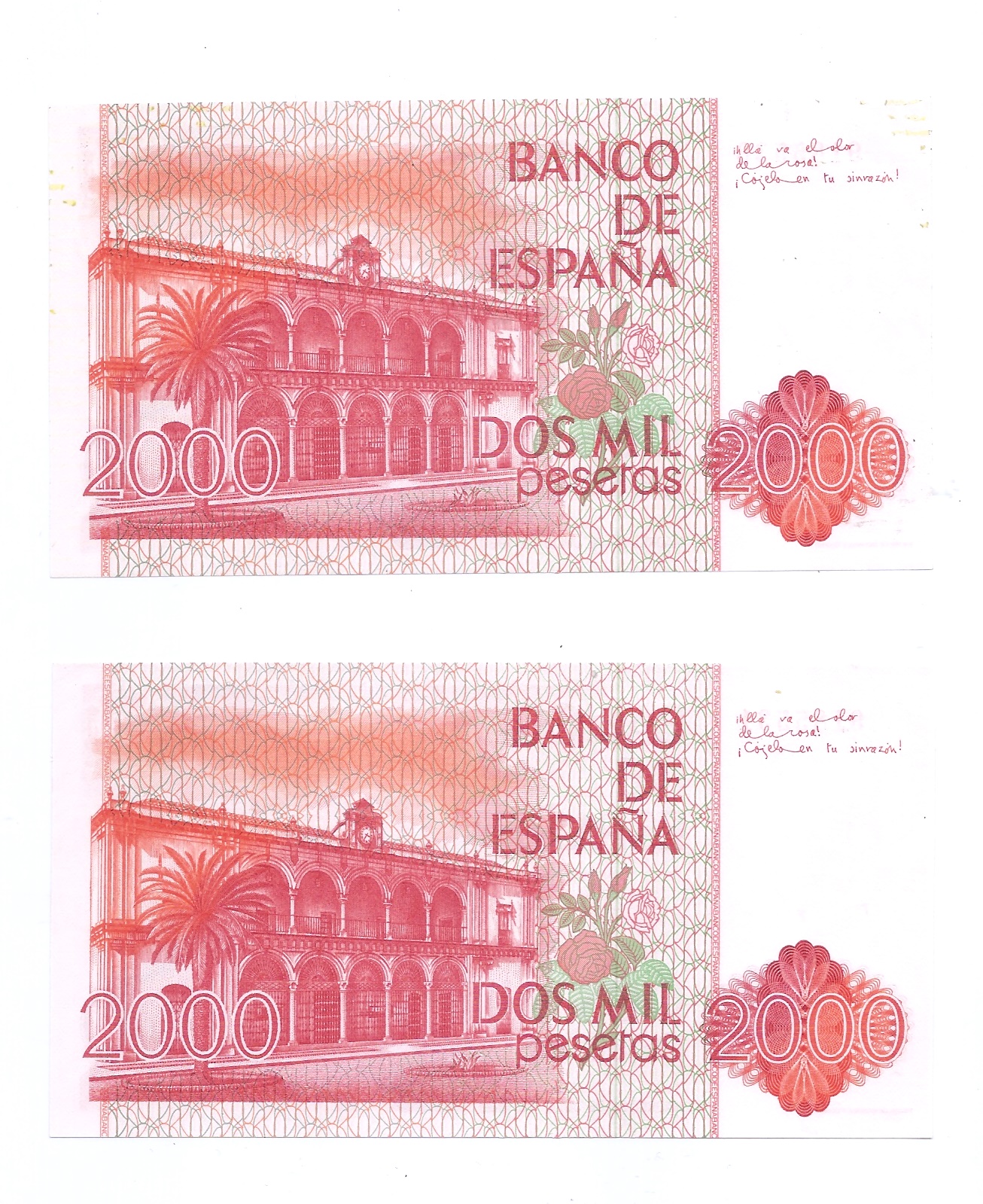 REINADO JUAN CARLOS I AÑO 1980 DE 2000 PTS