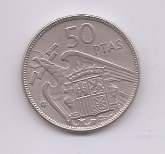 ESTADO ESPAÑOL (FRANCO) DEL AÑO 1957*59 DE 50 PESETAS