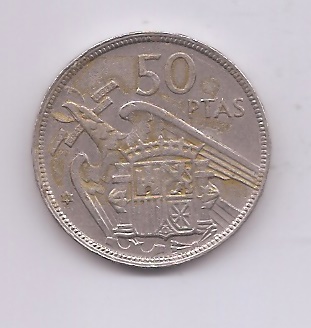 ESTADO ESPAÑOL (FRANCO) DEL AÑO 1957*60 DE 50 PESETAS