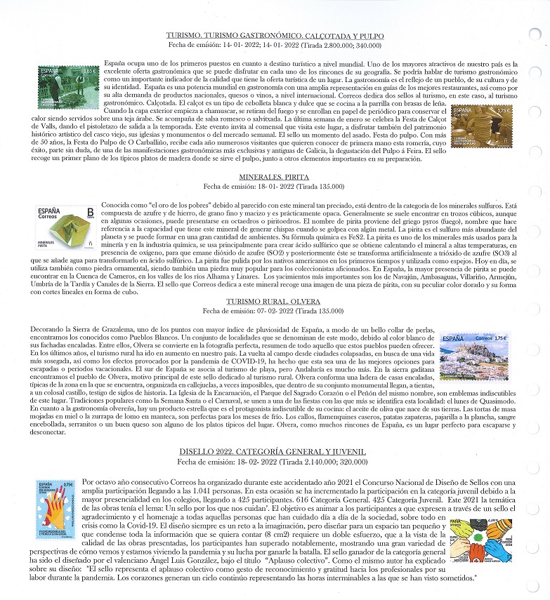 SUPLEMENTO ESPAÑA 2022 (montado en transparente o negro)