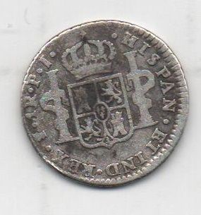 ESPAÑA FERNANDO VII DEL AÑO 1821 DE 1 REAL