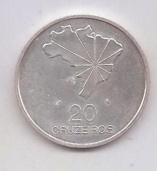 BRASIL DEL AÑO 1972 DE 20 CRUCEIROS