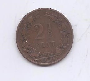 HOLANDA DEL AÑO 1877 DE 2 1/2 CENT.