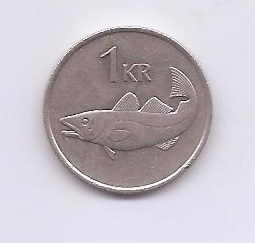 ISLANDIA DEL AÑO 1984 DE 1 KRONA