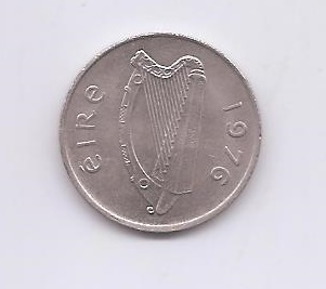 IRLANDA DEL AÑO 1976 DE 5 PENCE