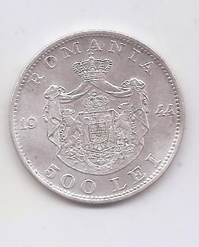 RUMANIA DEL AÑO 1944 DE 500 LEIS