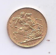 GRAN BRETAÑA DEL AÑO 1899 DE 1 LIBRA