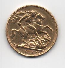 GRAN BRETAÑA DEL AÑO 1925 DE 1 LIBRA