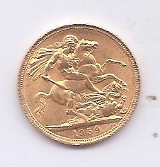 GRAN BRETAÑA DEL AÑO 1959 DE 1 LIBRA