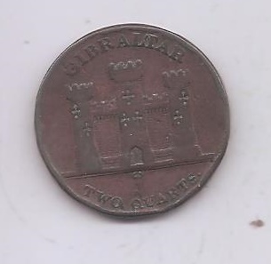 GIBRALTAR DEL AÑO 1842 DE 2 QUARTS
