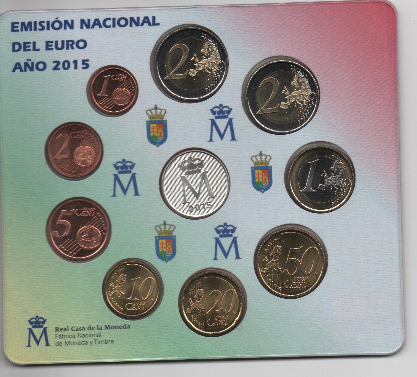 ESPAÑA DEL AÑO 2015 EUROSET FDC
