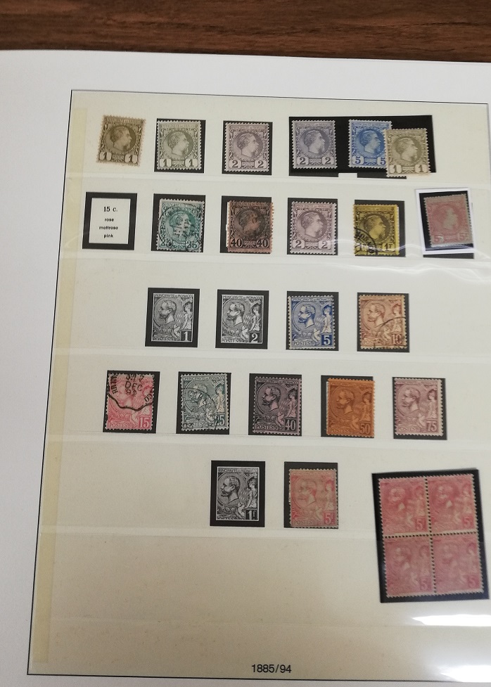 COLECCION SELLOS MONACO AÑO 1885/94,1922/24,1937/38,1941,1943/48,1952/55,1960/79