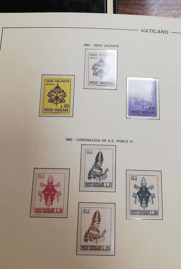 COLECCION SELLOS VATICANO AÑO 1963 A 1978