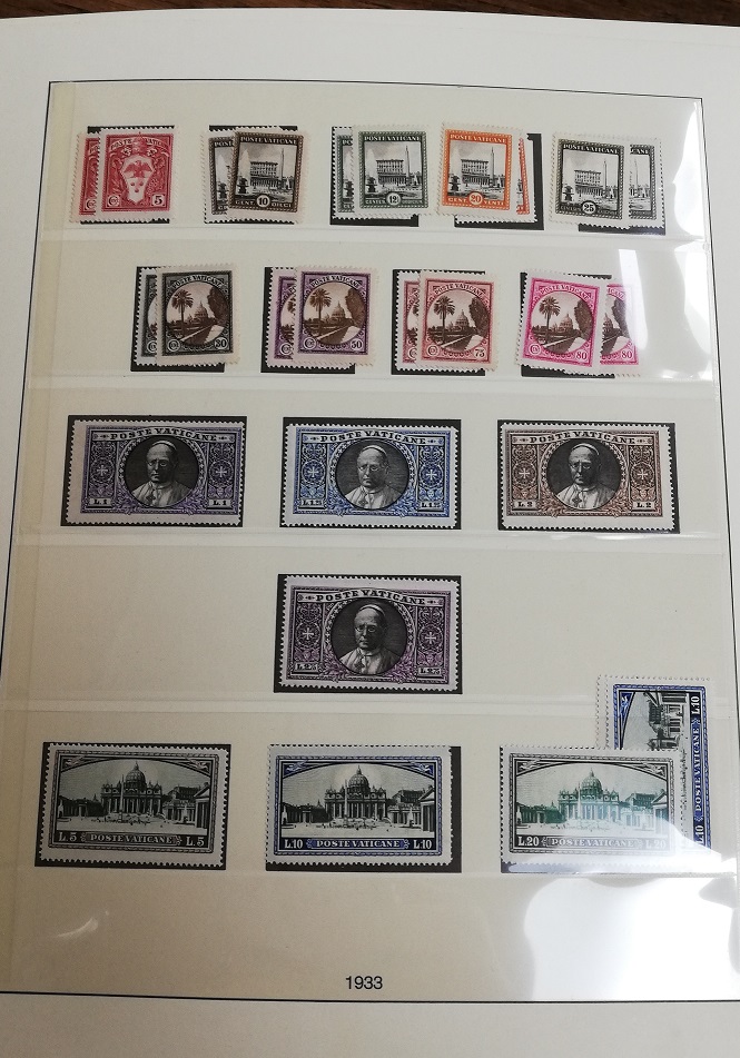 COLECCION SELLOS VATICANO AÑO 1933 A 1979