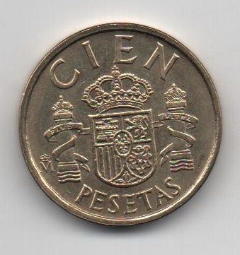 ESPAÑA DEL AÑO 1985 DE 100 PESETAS