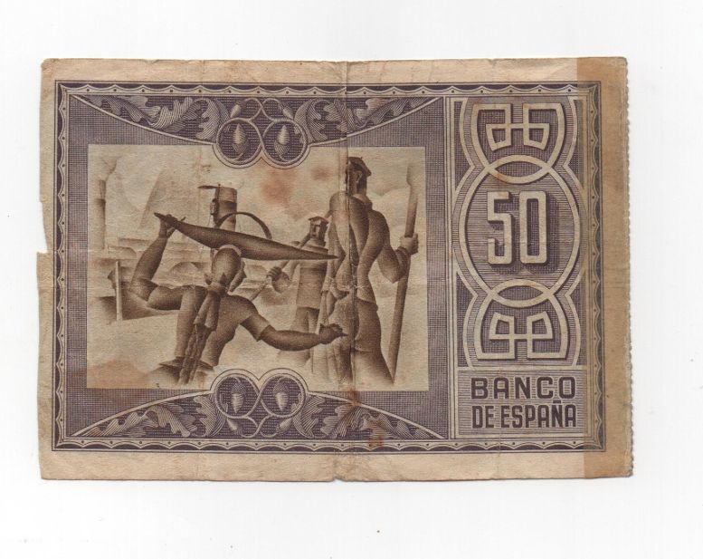 ESPAÑA BILLETE LOCAL REPUBLICANO DEL AÑO 1937 DE 50 PESETAS. BILBAO