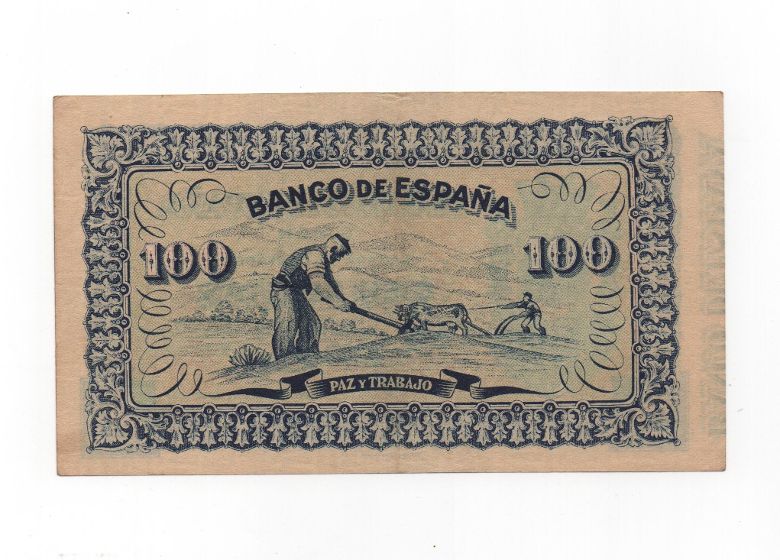 ESPAÑA BILLETE LOCAL REPUBLICANO DEL AÑO 1937 DE 100 PESETAS. GIJON