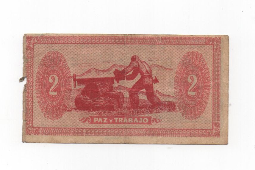 ESPAÑA BILLETE LOCAL REPUBLICANO DEL AÑO 1936 DE 2 PESETAS. CONSEJO DE ASTURIAS Y LEON