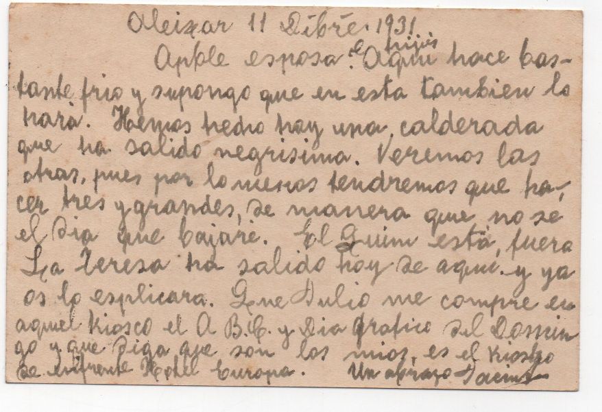 ESPAÑA POSTAL Nº 9 DE REPUBLICA ESPAÑOLA