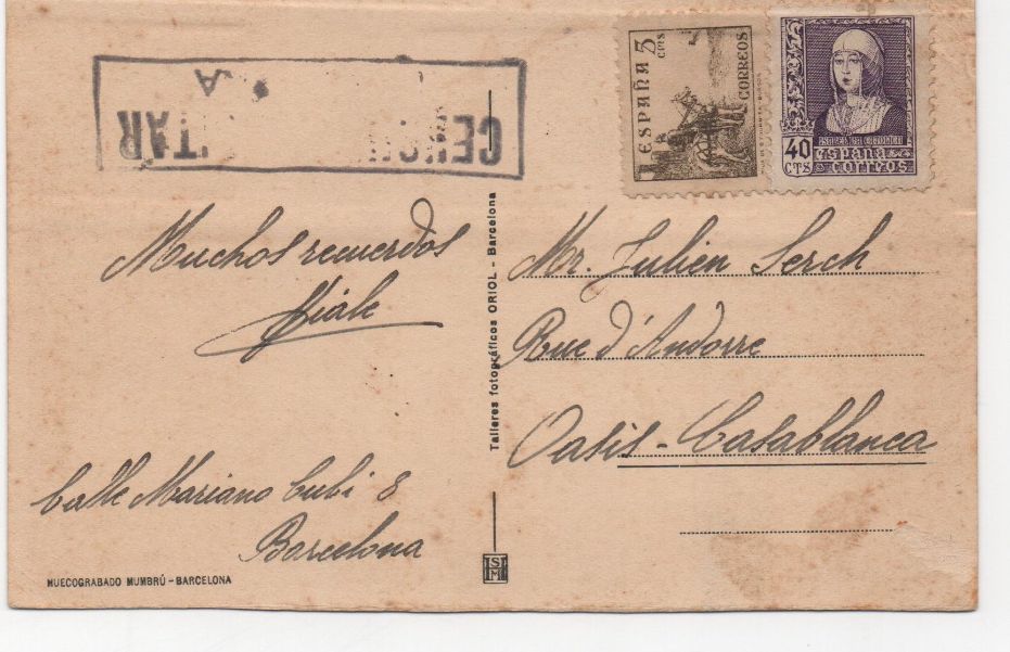 ESPAÑA POSTAL Nº 34 BARCELONA, OBSERVATORIO
