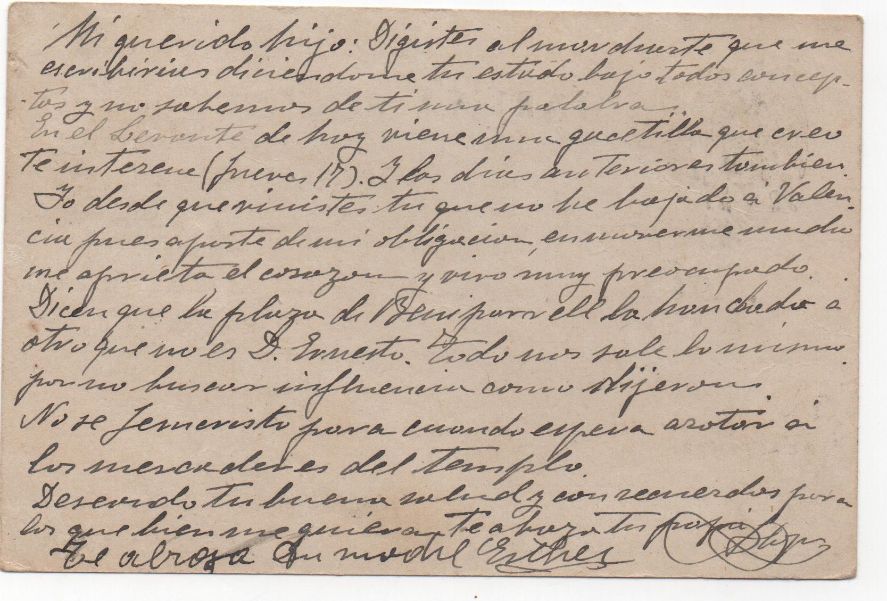 ESPAÑA POSTAL Nº 39 T. POSTAL SELLO CID DE 10 CENTIMOS