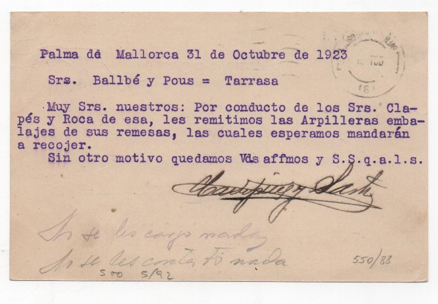 ESPAÑA POSTAL Nº 47 T. POSTAL SELLO ALFONSO XII DE 15 CENTIMOS