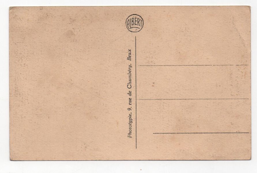 POSTAL Nº 2 BELGICA DE MAISON DU ROI