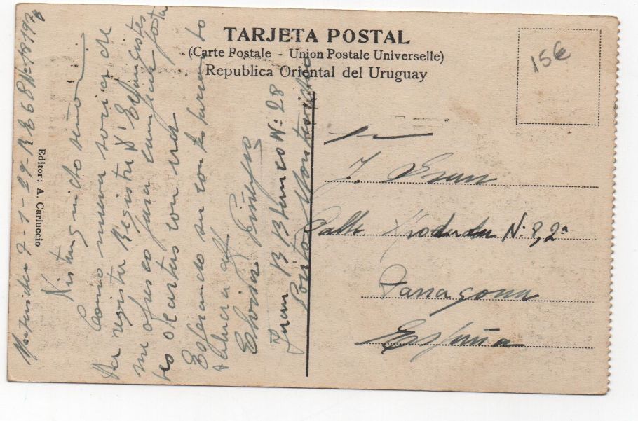 URUGUAY POSTAL N-21 PUNTA DEL ESTE
