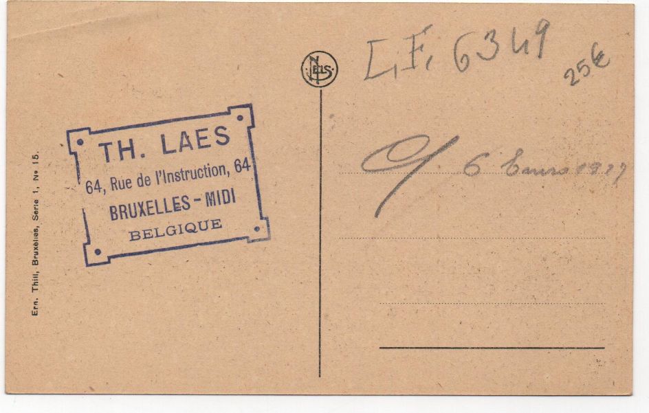 BELGICA POSTAL N-23 BRUXELLES