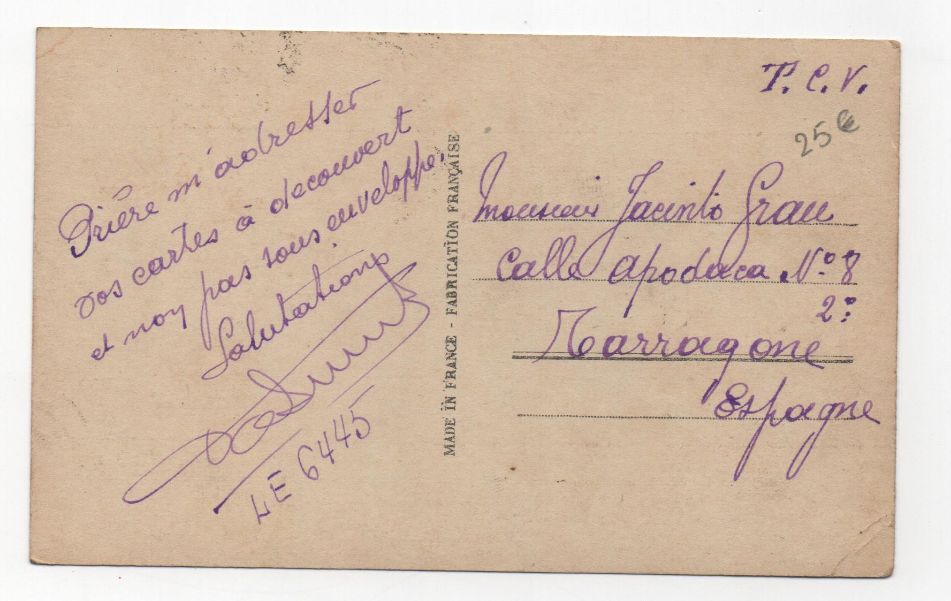 FRANCIA POSTAL N-28 PLACE DU CHALET