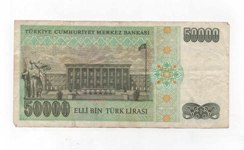 TURQUIA DEL AÑO 1989 DE 50000 LIRASI