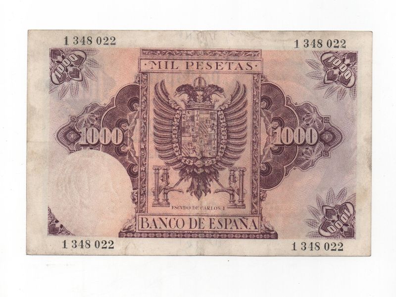 ESTADO ESPAÑOL AÑO 1940 (21/10) DE 1000 PESETAS