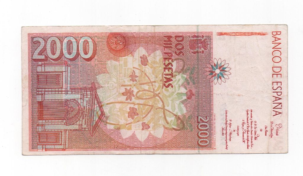 REINADO JUAN CARLOS I AÑO 1992 (24/04) DE 2000 PESETAS