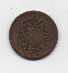 ALEMANIA IMPERIO DEL AÑO 1887 LETRA D DE 1 PFENNIG